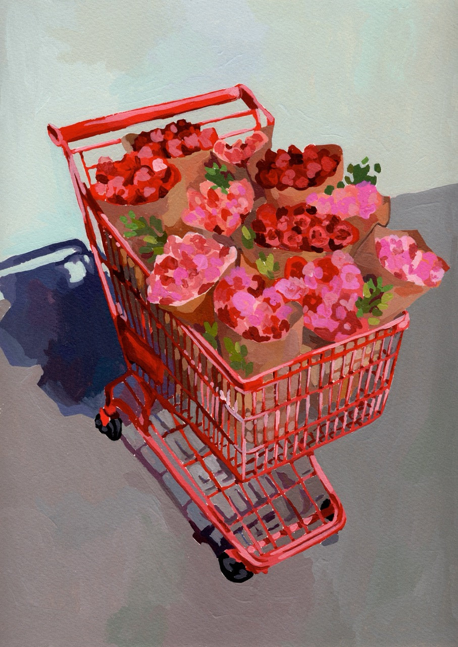 Carrinho com Flores — Original
