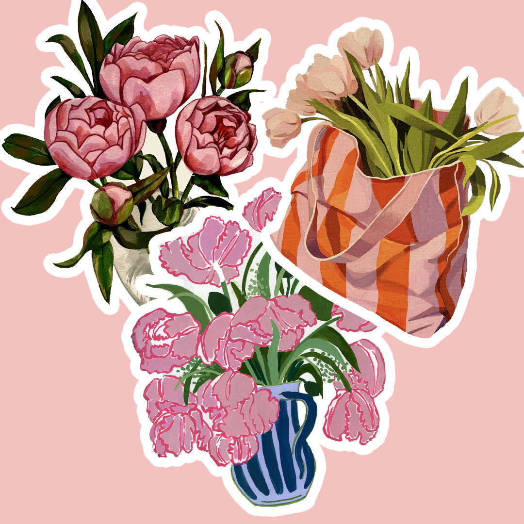 Kit Adesivos — Flores