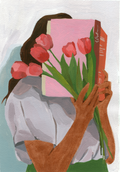 Livro e Tulipas — Original