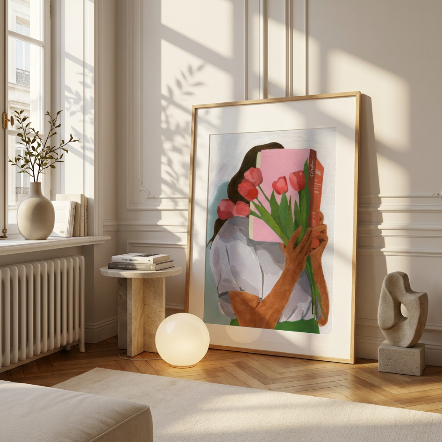 Tulipas e Livro